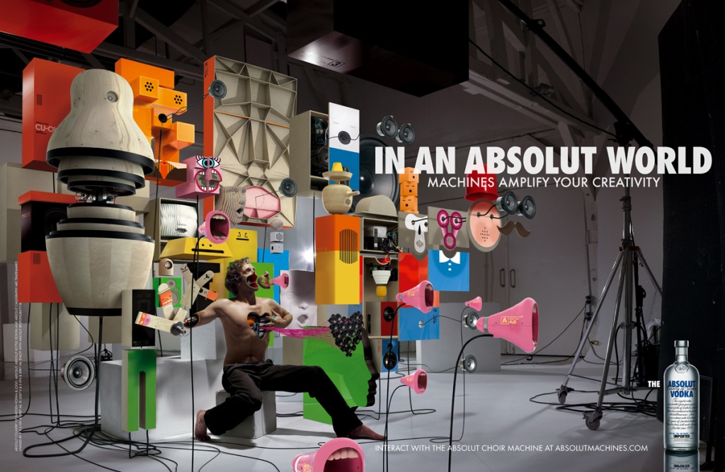 Campagne In an Absolut World - Machines amplify your creativity - 2