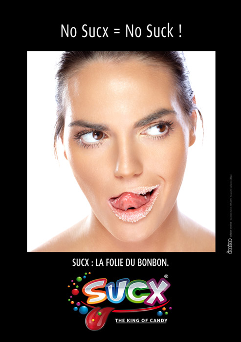 Publicité Sucx - La folie du bonbon - Flyer - No Sucx = No Suck ! - Agence 800 600 - 2011