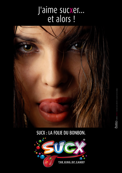 Publicité Sucx - La folie du bonbon - Flyer - J'aime suxcer... et alors ! - Agence 800 600 - 2011
