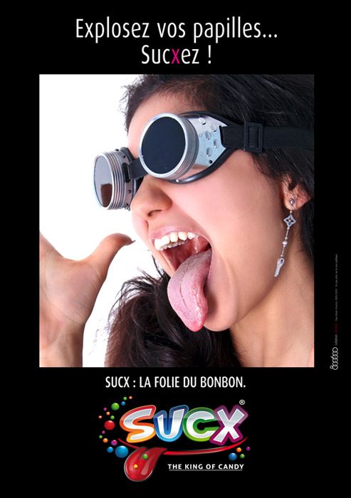 Publicité Sucx - La folie du bonbon - Flyer - Explosez vos papilles... Sucxez - Agence 800 600 - 2011
