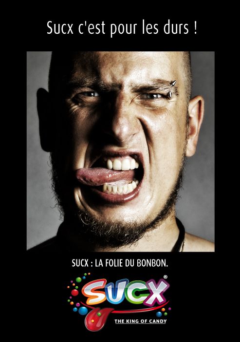 Publicité Sucx - La folie du bonbon - Flyer - Sucx c'est pour les durs - Agence 800 600 - 2011