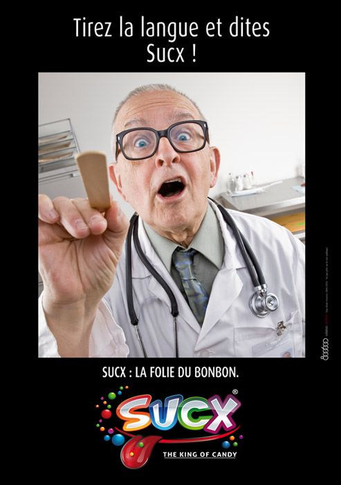 Publicité Sucx - La folie du bonbon - Flyer - Tirez la langue et dites Sucx ! - Agence 800 600 - 2011