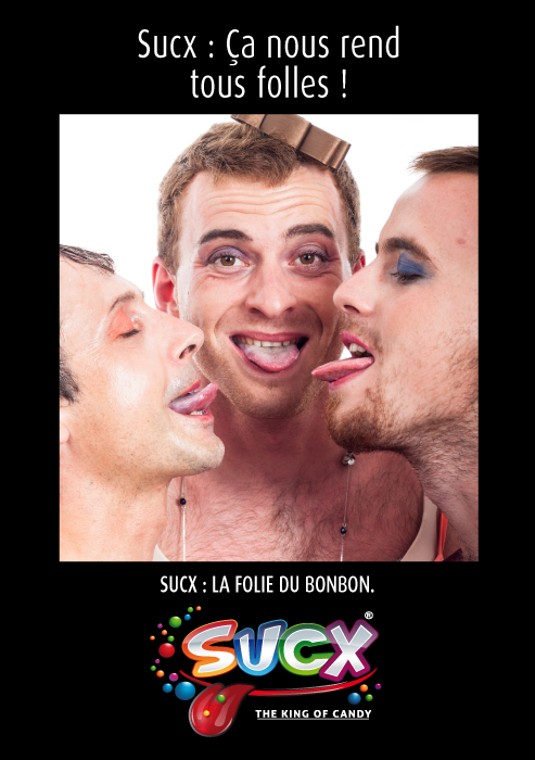 Publicité Sucx - La folie du bonbon - Flyer - Sucx : ça nous rend tous folles ! - Agence 800 600 - 2011